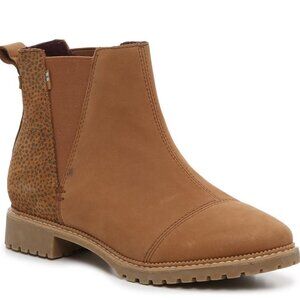 New Toms Cleo Chelsea Suede Cheetah Boot 6.5 NWOB